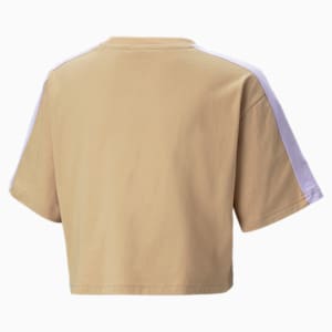 Playera gráfica T7 Vacay Queen para jóvenes, Dusty Tan