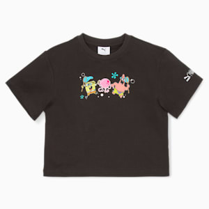 PUMA x SPONGEBOB Kids' Relaxed Fit T-Shirt, PUMA Black, extralarge-IND