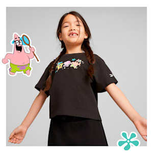 PUMA x SPONGEBOB Kids' Relaxed Fit T-Shirt, PUMA Black, extralarge-IND