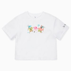 PUMA x SPONGEBOB Kids' Relaxed Fit T-Shirt, PUMA White, extralarge-IND