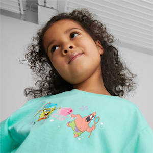 PUMA x SPONGEBOB Tee Kids, Mint