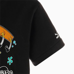 キッズ PUMA x スポンジ・ボブ 半袖 Tシャツ 104-164cm, PUMA Black, extralarge-JPN