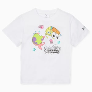 PUMA x SPONGEBOB Kids' Relaxed Fit T-Shirt, PUMA White, extralarge-IND