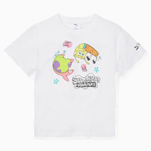 キッズ PUMA x スポンジ・ボブ 半袖 Tシャツ 104-164cm, PUMA White