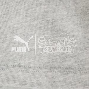 キッズ PUMA x スポンジ・ボブ 半袖 Tシャツ 104-164cm, Light Gray Heather