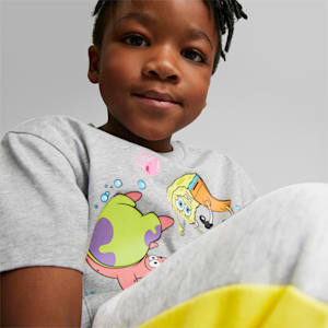 Camiseta PUMA x SPONGEBOB para niños, Light Gray Heather