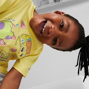 PUMA x SPONGEBOB Kids' Tee, Lucent Yellow