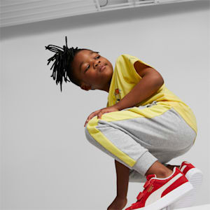 PUMA x SPONGEBOB Tee Kids, Lucent Yellow