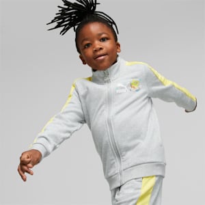 PUMA x SPONGEBOB T7 Jacket Kids, Light Gray Heather
