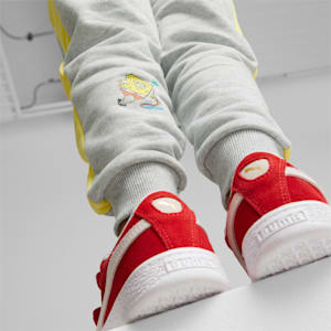 Pantalones PUMA x SPONGEBOB T7 para niños, Light Gray Heather