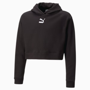 Sudadera con  gorra Classics para jóvenes, PUMA Black