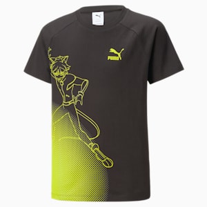 PUMA x MIRACULOUS Tee Youth, PUMA Black-Olive Oil