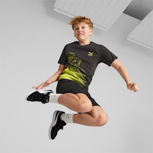 PUMA x MIRACULOUS Tee Youth, PUMA Black-Olive Oil