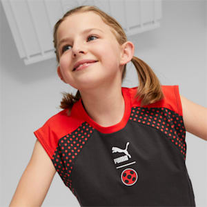 PUMA X MIRACULOUS SL Youth Regular Fit T-Shirt, PUMA Black, extralarge-IND