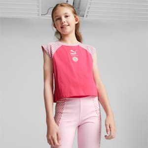PUMA X MIRACULOUS SL Youth Regular Fit T-Shirt, Glowing Pink, extralarge-IND