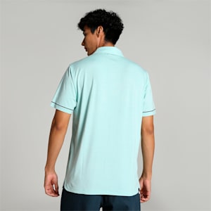 Cloudspun Haystack Golf Men's Polo Shirt, Cay Heather-Navy Blazer Heather, extralarge-IND