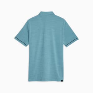 Cloudspun Haystack Men's Golf Polo, Bold Blue Heather-PUMA Black Heather, extralarge-IND