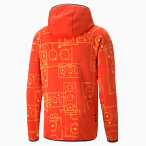 MVP Dime Basketball Jacket Men, Warm Earth-Fresh Pear-AOP