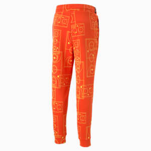 MVP Dime Men's Basketball Pants, Warm Earth-Fresh Pear-AOP, extralarge