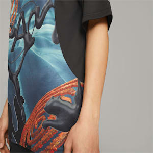 PUMA x PERKS AND MINI Active Printed Tee, PUMA Black, extralarge-GBR