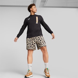 UPTOWN AOP Men's Shorts, Granola