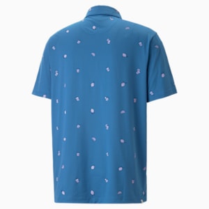 PUMA x Arnold Palmer CLOUDSPUN Citrus Golf Polo Shirt Men, Lake Blue-Pale Pink, extralarge-GBR