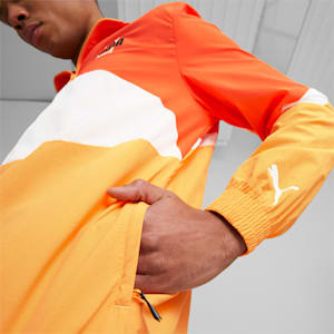 Clyde Basketball Jacket 2.0, Cayenne Pepper-Clementine, extralarge