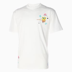 Camiseta estampada PUMA x SPONGEBOB para hombre, PUMA White