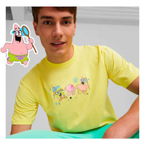 PUMA X SPONGEBOB Graphic Unisex Relaxed Fit T-Shirt, Lucent Yellow, extralarge-IND