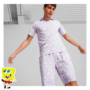 PUMA X SPONGEBOB AOP Unisex Polo, Vivid Violet