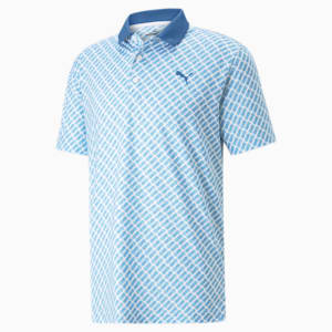 Mattr Pineapples Golf Polo Shirt Men, Lake Blue