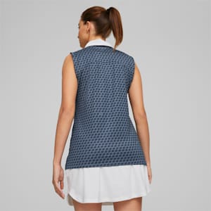 Mattr Love/H8 SL Golf Polo Shirt Women, Bright White-Navy Blazer