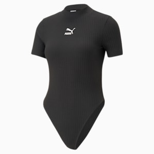 Classics Ribbed Bodysuit Women, PUMA Black, extralarge-GBR