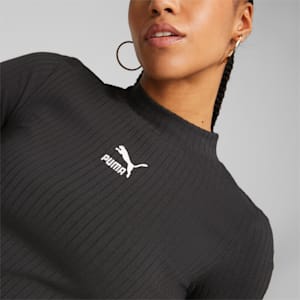 Classics Ribbed Bodysuit Women, PUMA Black, extralarge-GBR