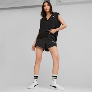 PUMA TEAM Women's Regular Fit Shorts, PUMA Black, extralarge-IND