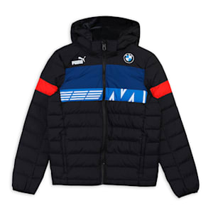 BMW M Motorsport Youth Regular Fit Ecolite Down Jacket, Puma Black, extralarge-IND
