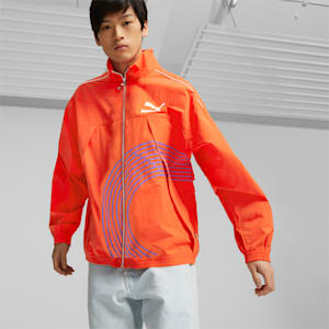 Track Meet T7 Unisex Track Jacket, Warm Earth
