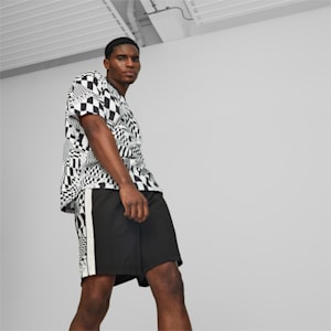 BMW M Motorsport Men's Statement Tee, PUMA White-AOP, extralarge