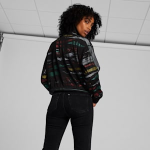 WAL Mas Camp T7 AOP Women's Jacket, PUMA Black-AOP, extralarge