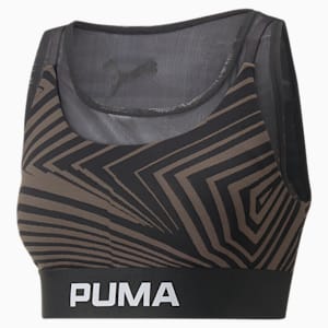 Bra de basquetbol Close Out para mujer, PUMA Black, extralarge