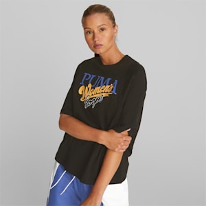 Playera de basquetbol Strong Side para mujer, PUMA Black, extralarge