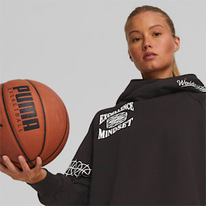 Tip Off Women's Basketball Hoodie, PUMA Black