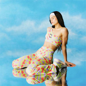 PUMA X The Ragged Priest All Over Print Women's Crop Top, Lily Pad-AOP