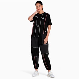 PUMA X TRP Women's Relaxed Fit T-Shirt, PUMA Black, extralarge-IND