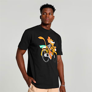 UPTOWN Graphic Men's T-shirt, PUMA Black, extralarge-IND