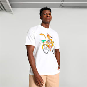 UPTOWN Graphic Men's T-shirt, PUMA White, extralarge-IND