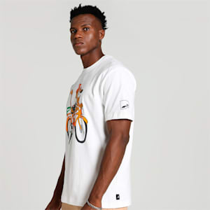 UPTOWN Graphic Men's T-shirt, PUMA White, extralarge-IND