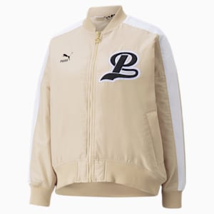ウィメンズ PUMA TEAM ボンバー ジャケット, Light Sand, extralarge-JPN