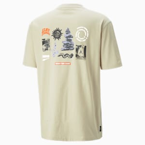 Downtown Men's Graphic Tee, Granola
