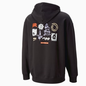 Downtown Men's Graphic Hoodie, PUMA Black